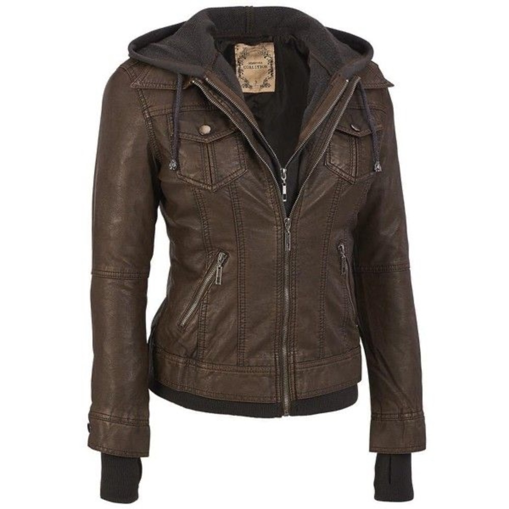 LA Coalition Faux Leather Jacket